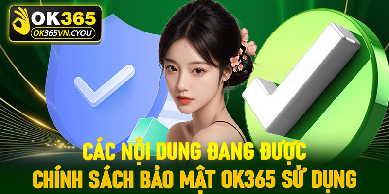 Những chính sách đang được trang chính sách bảo mật Ok365 sử dụng để bảo mật